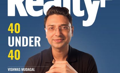 Vishwas Mudagal Receives The 40 Under 40 Award From Realty+